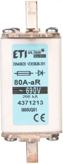 Fuse Insert Nh00 80a Ar 690v M00u Q01 004371213