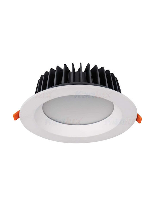 Kanlux Recessed Spot with Built-in LED and Natural White Light White