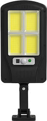 Avizar 10w Solar Led Outdoor Light Ipx4 Waterproof Motion Sensor Black