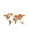 Ewa 3D Wall Decor World Wooden 100x55cm