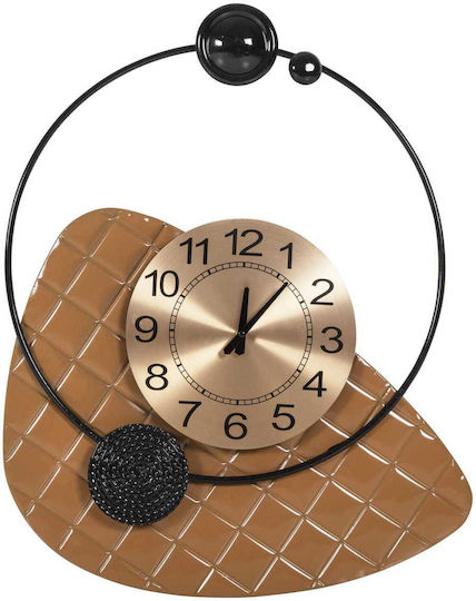 Metallic Gold Wall Clock 50x63cm