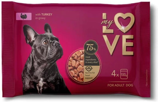 My Love Wet Dog Food With Turkey 100gr