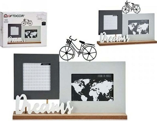 Gift Decor Multi Picture Frame with Black Wooden Frame 37.5x6