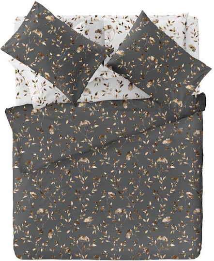 Saint Clair Σετ Παπλωματοθήκη 225x245cm Υπέρδιπλη με 2 Μαξιλαροθήκες Πολύχρωμη