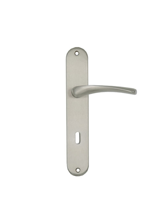 Deco Ceramica Middle Door Lever With Plate Pair...