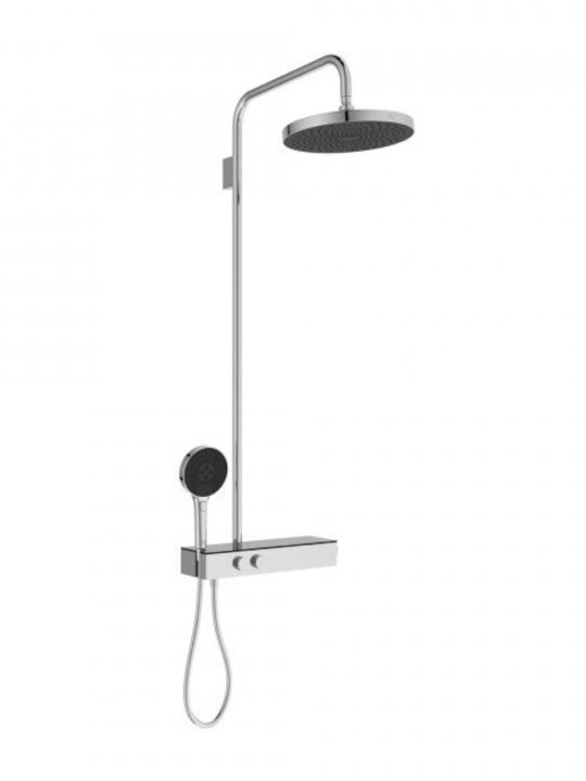 Ideal Standard Στήλη Ντουζ με Μπαταρία Ασημί
