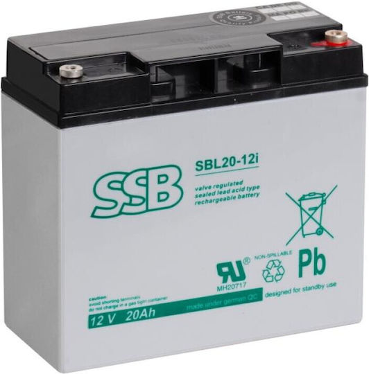Agm Battery Sbl 12v-20ah A Lifetime 10-12 Years Sbl20-12i