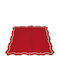 Stoff Tischsets Rote 38x38cm 4 Stück