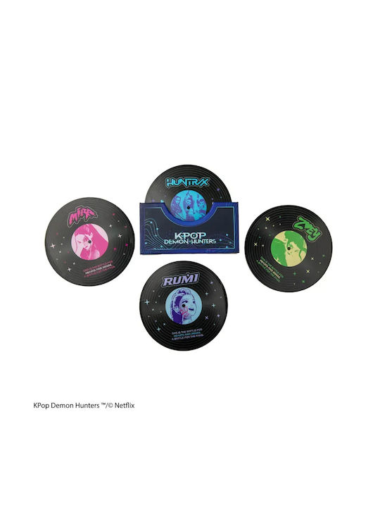 Cinereplicas Set 4 Coasters Hunters Demons Soundtrack K-pop Demon Hunters Cr4120