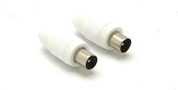 G&BL Antenne 9,5 Stecker Weiß 2 Stück