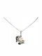 Necklace Silver Sapphire Fiery Opal Black Spinel