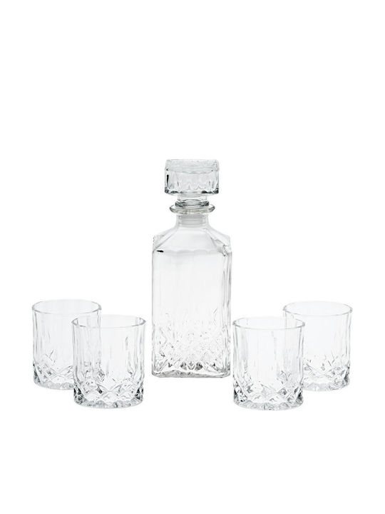 Excellent Houseware Decantor De Servire Cu Dop Și Pahare