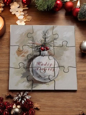 Christmas Wooden Puzzle Puzzle1515chr202502a Unique Gift Wish Charm
