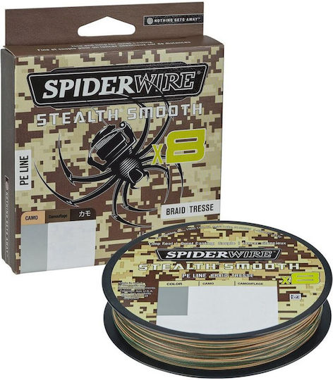 Spiderwire Stealth Smooth X8 Camouflage 150 M 0.13 Mm 12.7 Kg Fishing Filament