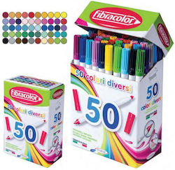 Fibracolor Drawing Markers Set 50 Colours Fibracolor Drawing Markers Set 50 Colours