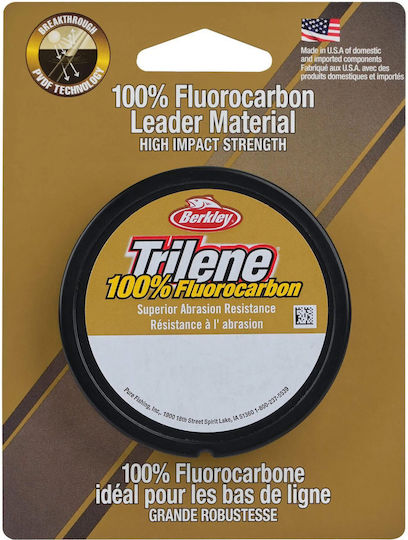 Berkley Trilene 100% Fluorocarbon Leader 25 Μέτρα 0,25 Χιλ 5 Κιλά