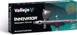 Acrylicos Vallejo Αερογράφος με Δοχείο 9ml Μπεκ 0.2mm και 0.3mm Σετ