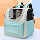 Pet Backpack for Dog Carrying Green L37xW34cm
