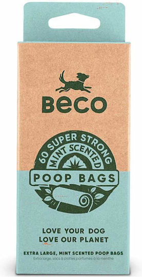 Beco Eco Friendly Σακούλες Υγιεινής Άρωμα Μέντας 4ρολά/60τμχ Μονόχρωμο
