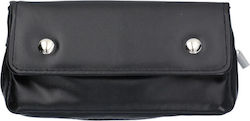 Leather Black Tobacco Pipe Case Closes with Buttons 40001280 Leather Black Tobacco Pipe Case Closes with Buttons 40001280