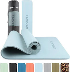 Tunturi Exercise Mat Pilates Blue With Carry Strap (183x61cm)