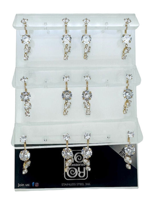 Ro-Ro Accessories Σκουλαρίκι Αφαλού από Ατσάλι