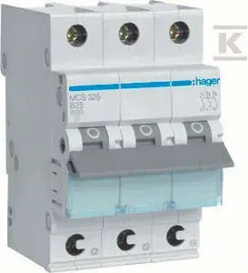 Întrerupător Mcb Power Icn=6000a 3p C 25a Quickconnect Mcs325