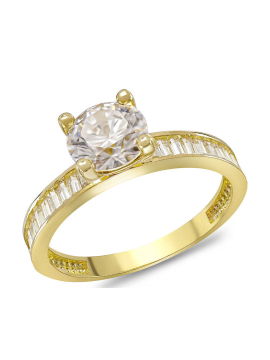 Kiriakos Gofas Women's Ring with Stones from 14K Gold