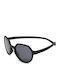 KiETLA Unbreakable Round Baby Sunglasses Black for 1-2 Years