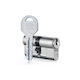 EVVA Κύλινδρος Κλειδαριάς Ασφαλείας Ics 80mm (35-45) με 3 Κλειδιά
