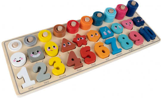 MalPlay Montessori Εκπαιδευτικό Παιχνίδι Γράμματα & Αριθμοί από Ξύλο 109783