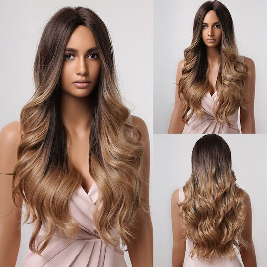 Animis Beauty Perucă Cu Păr Sintetic În Culoare Castanie 76cm