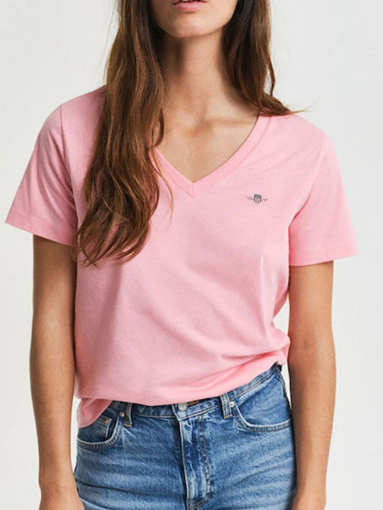 Gant Γυναικείο T-shirt Ροζ