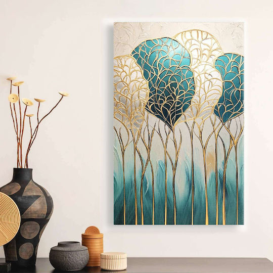 Megapap Golden Leaves σε Καμβά 70x100 cm