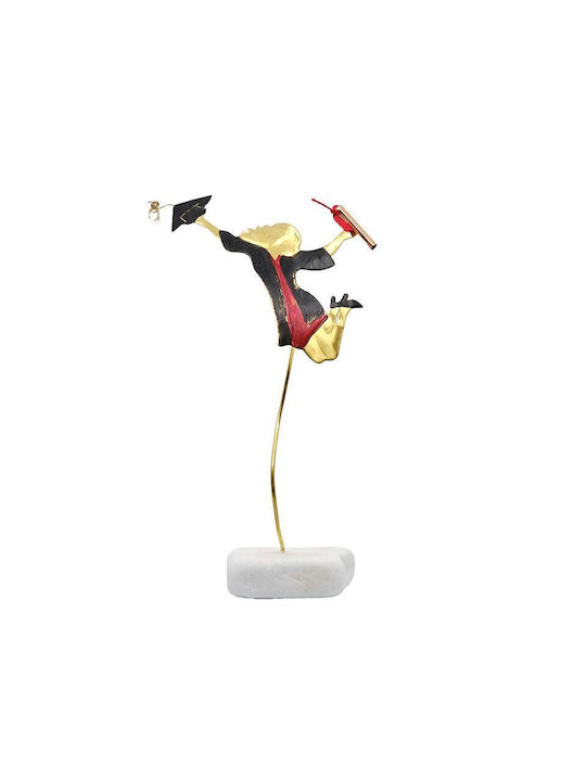 Epilekton-art 07-487 Handmade Tabletop Decor Brass Graduation Girl 12x22