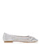 Damen Ballerinas in Silber Farbe 551826si