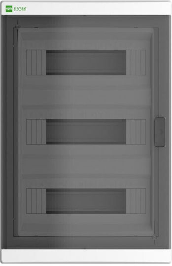 Flush-mounted Switchgear Elegant Rp 3x12 Pe+n Ip40 Smoke Door 2455-01