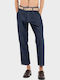 Ανδρικό Παντελόνι Τζιν Cropped Loose Fit Μπλε