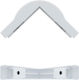 Qoltec Kabelclips Außenverbindung 76x18mm Weiße