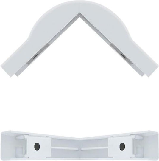 Qoltec Kabelclips Außenverbindung 76x18mm Weiße