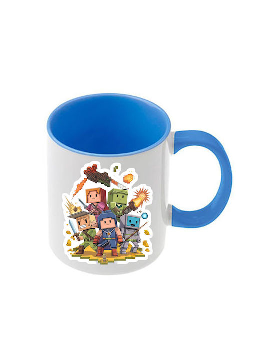 Roblox Tasse Blau Mit Griff Innen