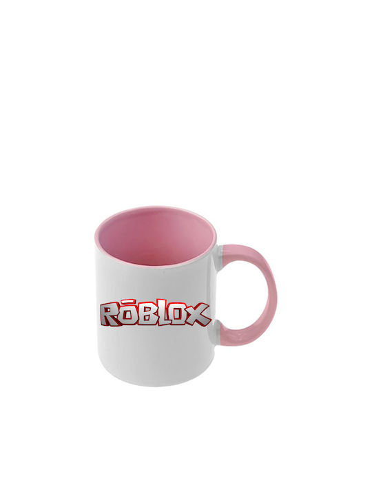 Roblox Tasse Rosa Mit Griff Innenraum