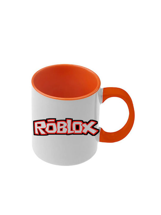 Roblox Tasse Orange Mit Griff Und Inneres