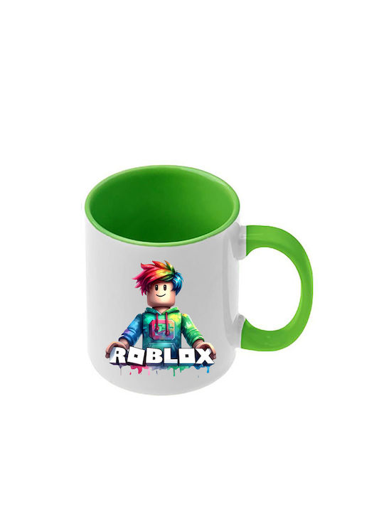 Roblox Tasse Offene Grüne Griff Innenraum