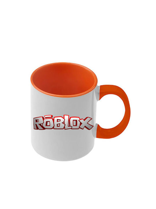 Roblox Tasse Orange Mit Griff Und Inneres