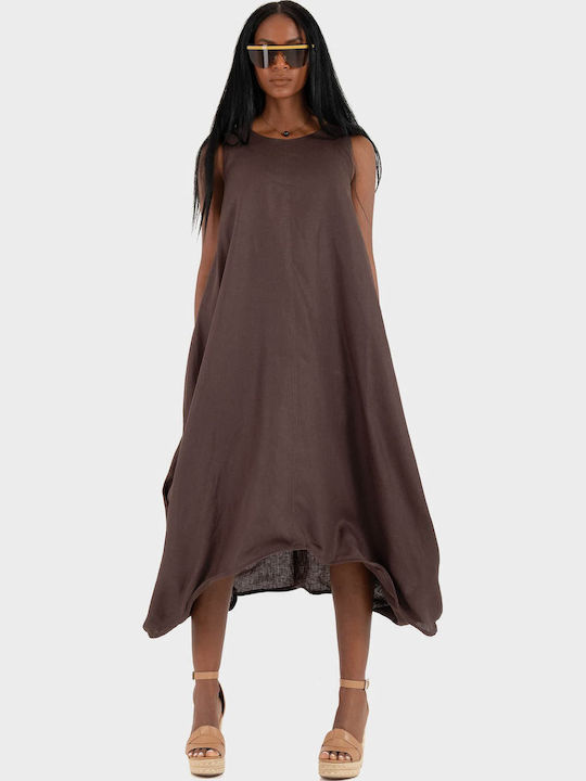 Mei Mei J Dress All Day Brown Mei Mei J Dress All Day Brown