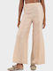 Women's Fabric Trousers Beige