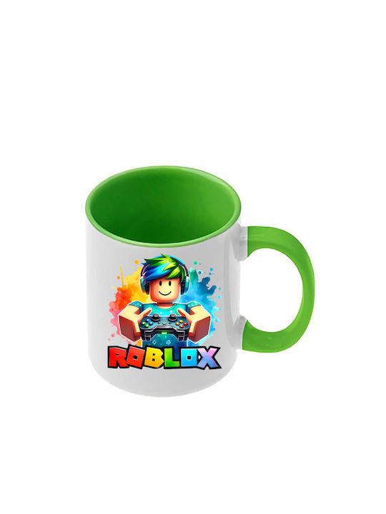 Roblox Tasse Offene Grüne Griff Innenraum