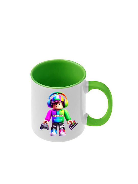 Roblox Tasse Offene Grüne Griff Innenraum