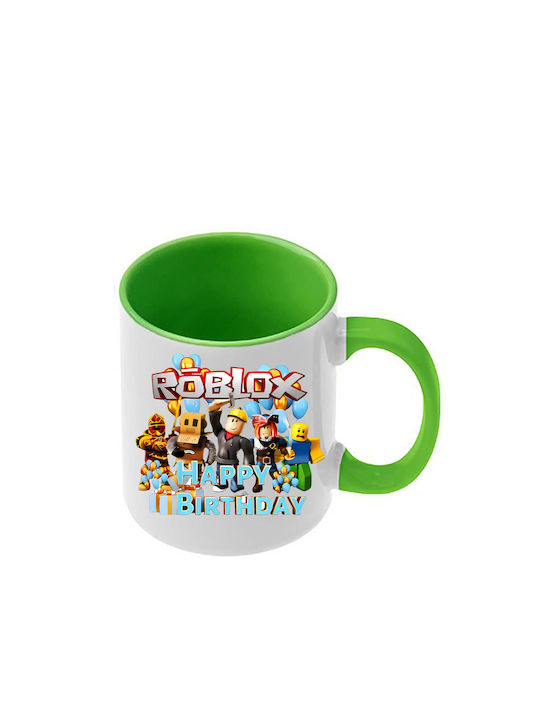 Roblox Tasse Offene Grüne Griff Innenraum